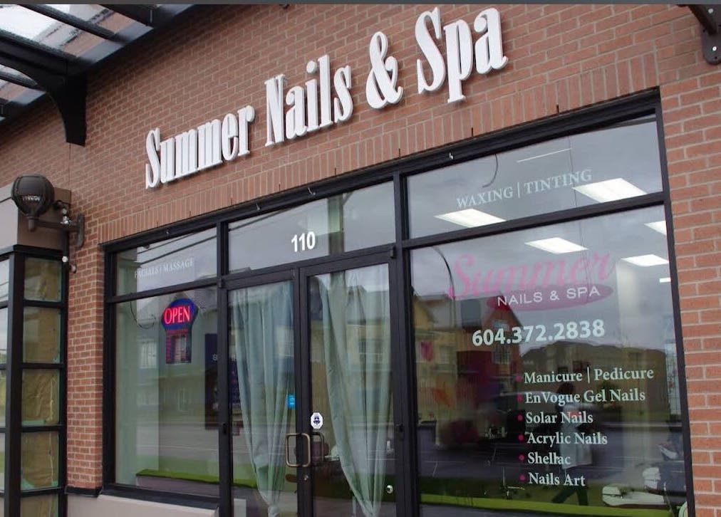 Summer Nails and Spa storefront at unit 110